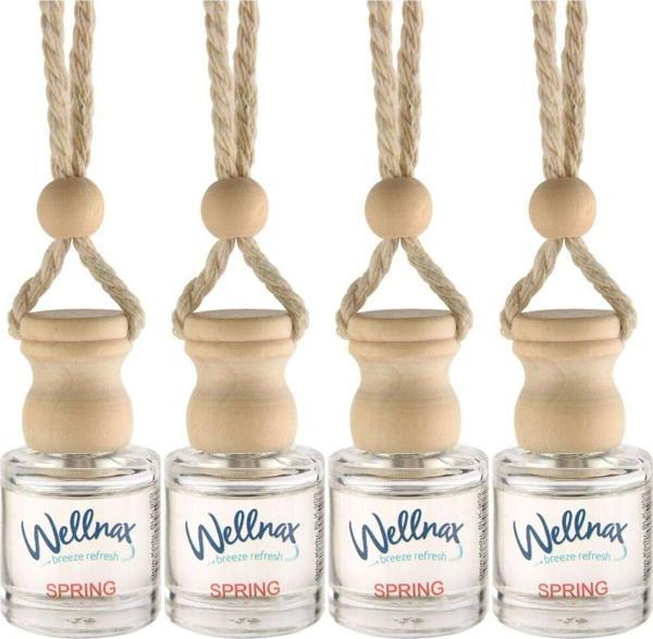 Wellnax Breeze Refresh Oto 8Ml Cam Şişe Araç Ferahlatıcı Spring Kokulu X4 - Image 1