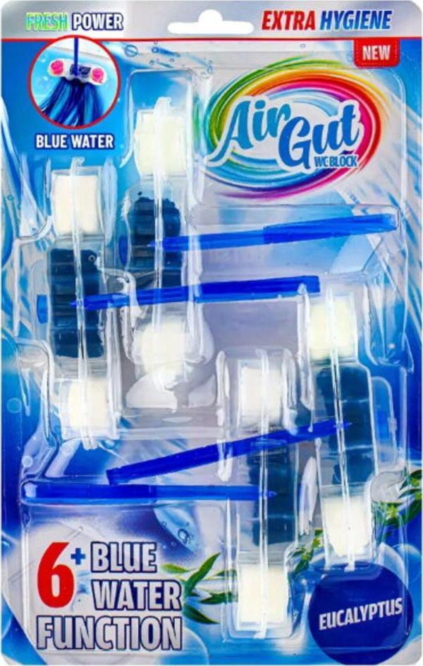 AirGut Wc Klozet Blok Okaliptus Mavi Su 4'Lü Maxi Paket - Wc Klozet Bloğu Okaliptus Mavi Su 4'Lü Maxi Paket - Image 1