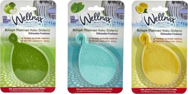 Wellnax Breeze Refresh Bulaşık Makinesı Koku Giderici ( Elma, Nane, Limon ) Karışık Seri - Image 1