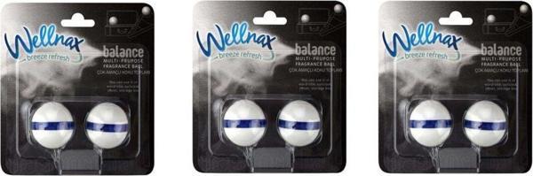 Wellnax Breeze Refresh Çok Amaçlı Koku Topları 2'Li Paket Balance (Kış Gecesi Ferahlığı) X3 - Image 1