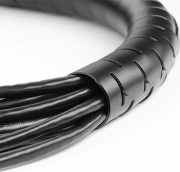 Cetex Ø20 Kablo Koruyucu Ve Düzenleyici Spiral (25Mt) (Siyah)  - Image 1