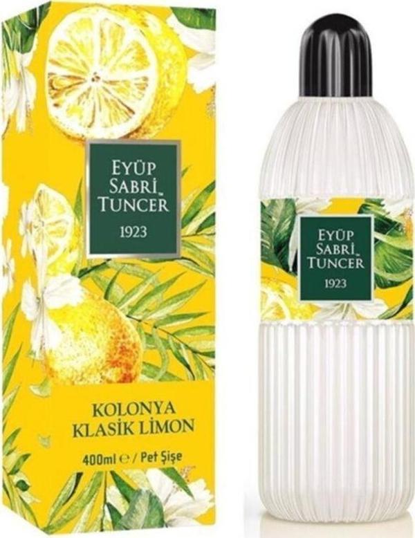 Eyüp Sabri Tuncer Klasik Limon Kolonyası 80 Derece Pet 400 ml x 4 - Image 1