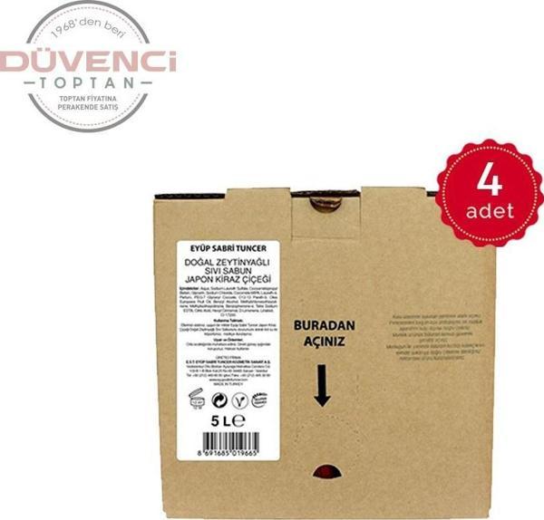 Eyüp Sabri Tuncer Japon Kiraz Çiçeği Kolonyası 5 lt x 4 Adet - Image 1