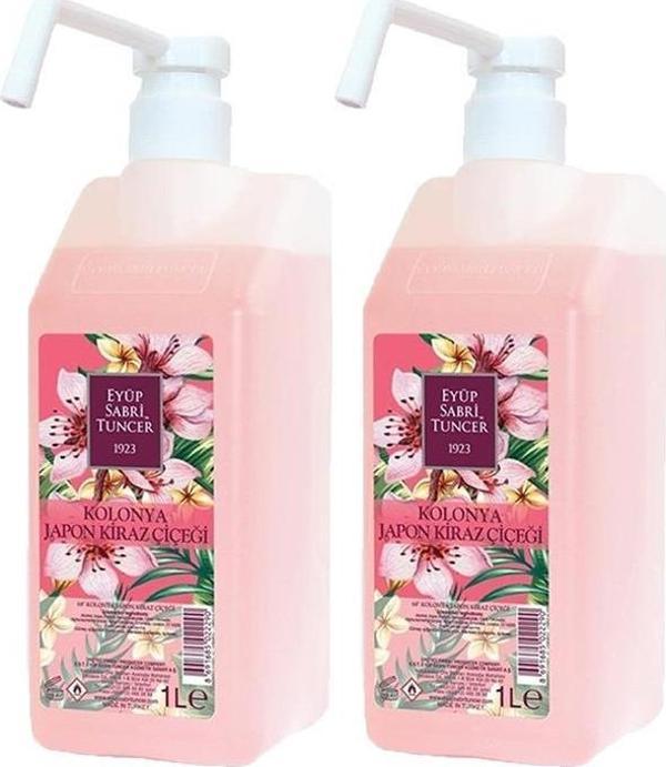 Eyüp Sabri Tuncer Japon Kiraz Çiçeği Kolonyası Sprey Başlıklı 1 lt x 2 - Image 1
