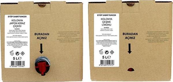 Eyüp Sabri Tuncer Japon Kiraz Çiçeği ve Çeşme Limonu Kolonyası 5 lt - Image 1