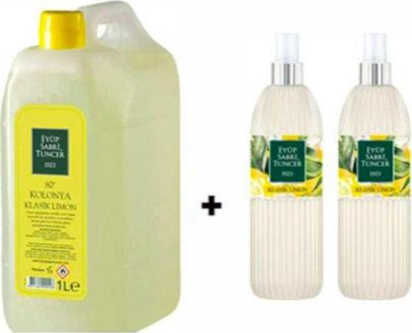Eyüp Sabri Tuncer Klasik Limon Kolonyası 1 lt ve 2 adet 150 ml - Image 1