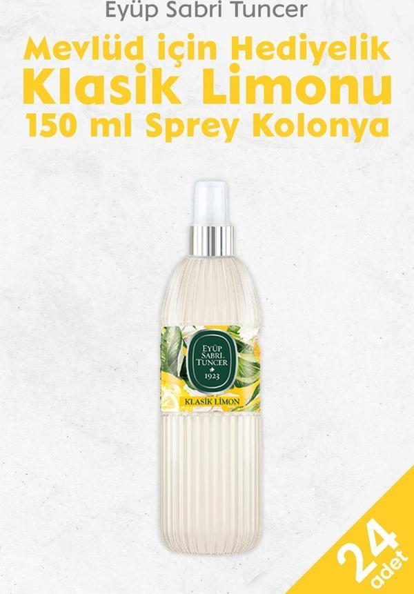 Eyüp Sabri Tuncer Klasik Limon Kolonyası 150 ml x 24 adet - Image 1