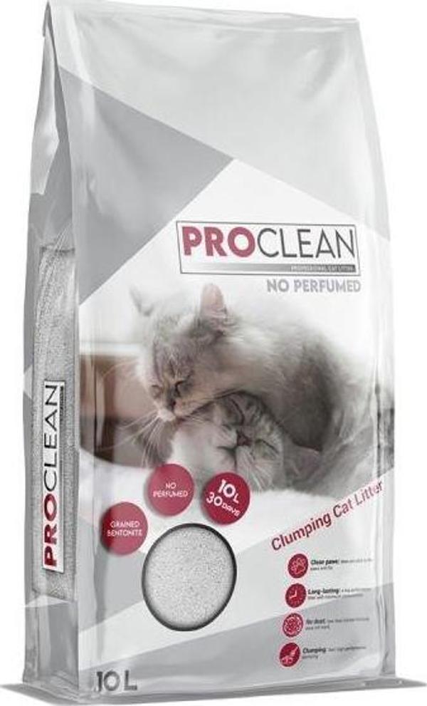 ProClean Naturel Kokusuz Topaklanan Kedi Kumu İnce Taneli 10 Lt - Image 1
