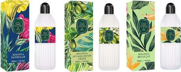 Eyüp Sabri Tuncer Kolonya Hatıralar, Ayvalık Zeytin Çiçeği ve Beyz Çay Pet Şişe 400 ML - Image 1