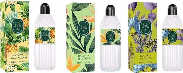Eyüp Sabri Tuncer Kolonya Hawaii Ananas, Beyaz Çay ve Lavanta Pet Şişe 400 ml - Image 1