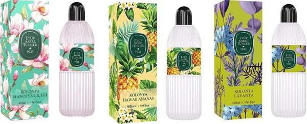 Eyüp Sabri Tuncer Kolonya Manolya Çiçeği, Hawaii Ananas ve Lavanta Pet Şişe 400 ML - Image 1