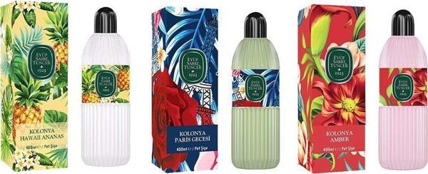 Eyüp Sabri Tuncer Kolonya Hawaii Ananas, Paris Gecesi ve Amber Pet Şişe 400 ml - Image 1