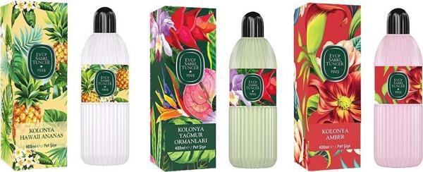 Eyüp Sabri Tuncer Kolonya Hawaii Ananas, Yağmur Ormanları ve Amber Pet Şişe 400 ml - Image 1