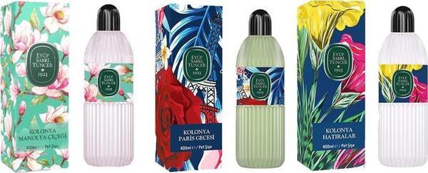 Eyüp Sabri Tuncer Kolonya Manolya Çiçeği, Paris Gecesi ve Hatıralar Pet Şişe 400 ML - Image 1