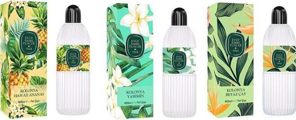 Eyüp Sabri Tuncer Kolonya Hawaii Ananas, Yasemin ve Beyaz Çay Pet Şişe 400 ml - Image 1