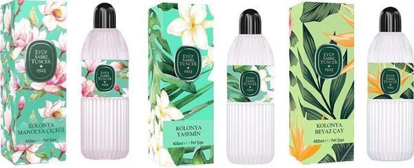 Eyüp Sabri Tuncer Kolonya Manolya Çiçeği, Yasemin ve Beyaz Çay Pet Şişe 400 ML - Image 1
