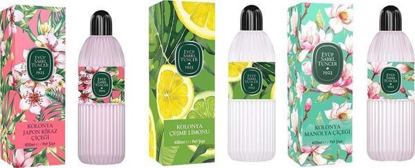 Eyüp Sabri Tuncer Kolonya Japon Kiraz Çiçeği, Çeşme Limonu ve Manolya Çiçeği Pet Şişe 400 ML - Image 1