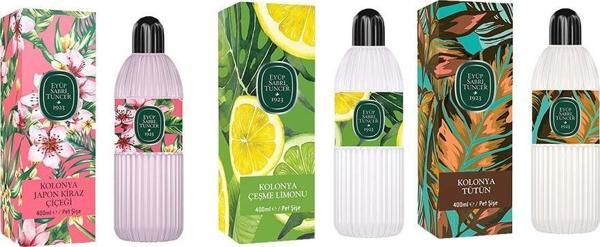Eyüp Sabri Tuncer Kolonya Japon Kiraz Çiçeği, Çeşme Limonu ve Tütün Pet Şişe 400 ML - Image 1