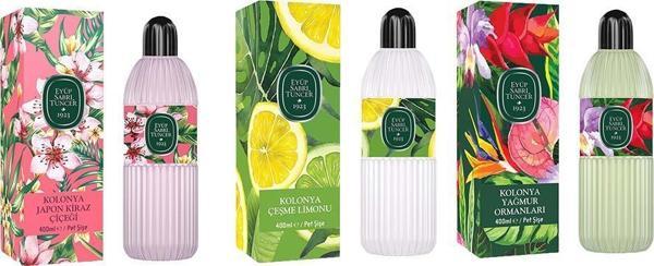 Eyüp Sabri Tuncer Kolonya Japon Kiraz Çiçeği, Çeşme Limonu ve Yağmur Ormanları Pet Şişe 400 ML - Image 1