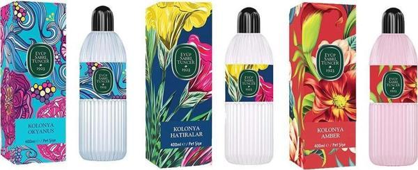 Eyüp Sabri Tuncer Kolonya Okyanus, Hatıralar ve Amber Pet Şişe 400 ml - Image 1