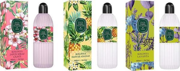 Eyüp Sabri Tuncer Kolonya Japon Kiraz Çiçeği, Hawaii Ananas ve Lavanta Pet Şişe 400 ML - Image 1