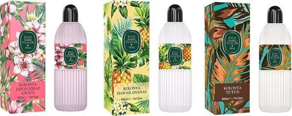 Eyüp Sabri Tuncer Kolonya Japon Kiraz Çiçeği, Hawaii Ananas ve Tütün Pet Şişe 400 ML - Image 1