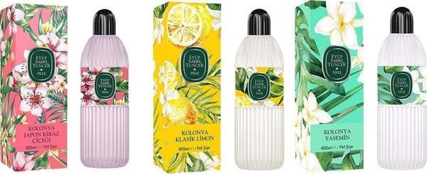 Eyüp Sabri Tuncer Kolonya Japon Kiraz Çiçeği, Klasik Limon ve Yasemin Pet Şişe 400 ML - Image 1