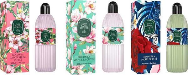 Eyüp Sabri Tuncer Kolonya Japon Kiraz Çiçeği, Manolya Çiçeği ve Paris Gecesi Pet Şişe 400 ML - Image 1
