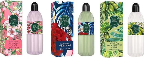 Eyüp Sabri Tuncer Kolonya Japon Kiraz Çiçeği, Paris Gecesi ve Ayvalık Zeytin Çiçeği Pet Şişe 400 ML - Image 1