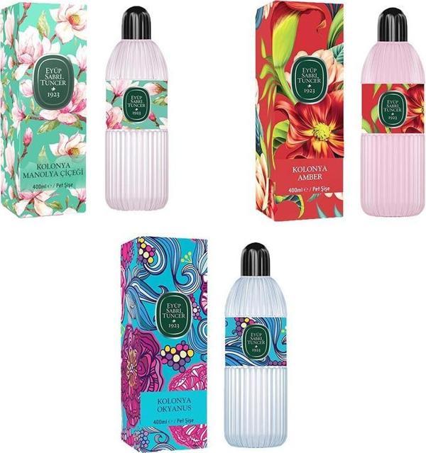 Eyüp Sabri Tuncer Kolonya Okyanus, Manolya Çiçeği ve Amber Pet Şişe 400 ml - Image 1