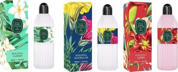 Eyüp Sabri Tuncer Kolonya Yasemin, Hatıralar ve Amber Pet Şişe 400 ML - Image 1