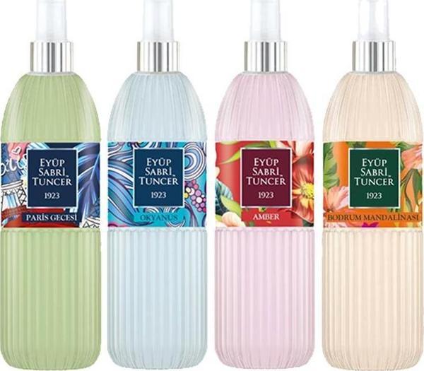 Eyüp Sabri Tuncer Kolonya Seti, Paris Gecesi, Amber, Bodrum Mandalinası, Okyanus 150 ml - Image 1
