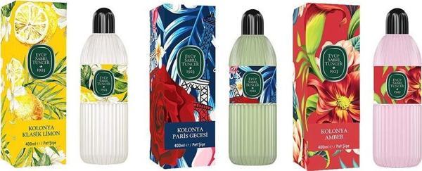 Eyüp Sabri Tuncer Kolonya Klasik Limon, Paris Gecesi ve Amber Pet Şişe 400 ml - Image 1