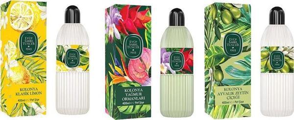 Eyüp Sabri Tuncer Kolonya Klasik Limon, Yağmur Ormanları ve Ayvalık Zeytin Çiçeği Pet Şişe 400 ml - Image 1