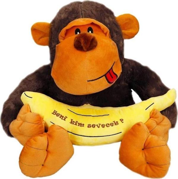 1518 Oturan Peluş Goril 50 cm - Image 1
