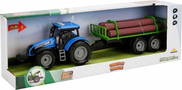 Sunman Oyuncak Maxx Wheels Sesli ve Işıklı Römorklu Traktör 44 Cm S00002681 - Image 1