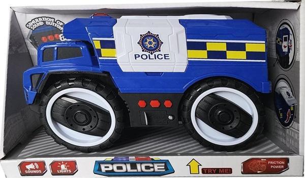 Ctoy Oyuncak  Işıklı ve Sesli Polis Kamyonu A5577-4 - Image 1
