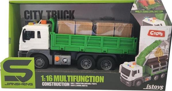 Ctoy Oyuncak Işıklı ve Sesli Taşıyıcı Kamyon JS118A - Image 1