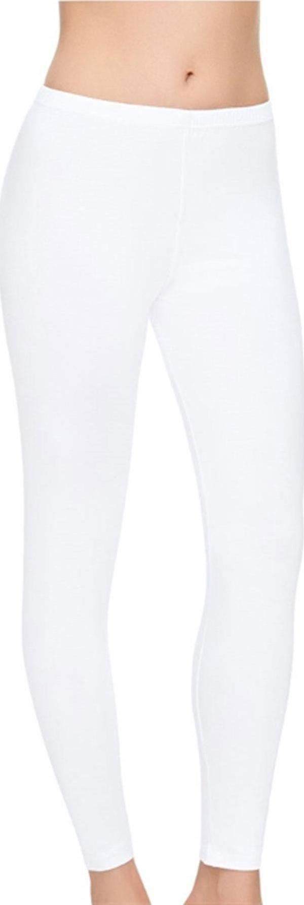 Kadın Modal Tayt  Likralı Penye İç Göstermez Uzun Tayt Pantolon - Image 1