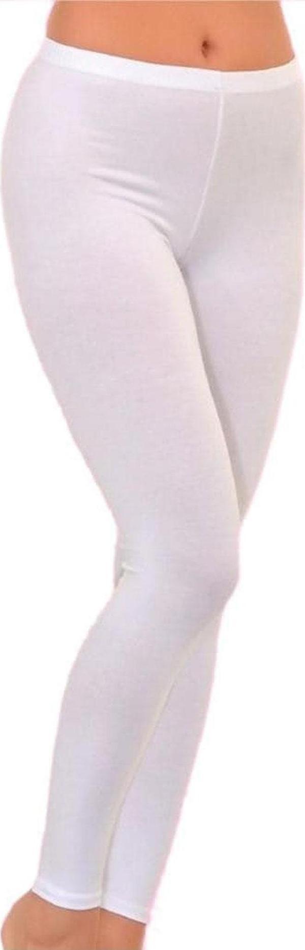 Kota Kadın Düz Desensiz Uzun Bayan Yüksek Bel Penye Tayt Pantolon - Image 1