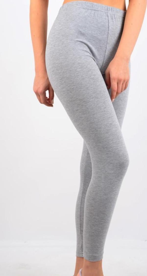 Kota Kadın Düz Desensiz Uzun Bayan Yüksek Bel Penye Tayt Pantolon - Image 1