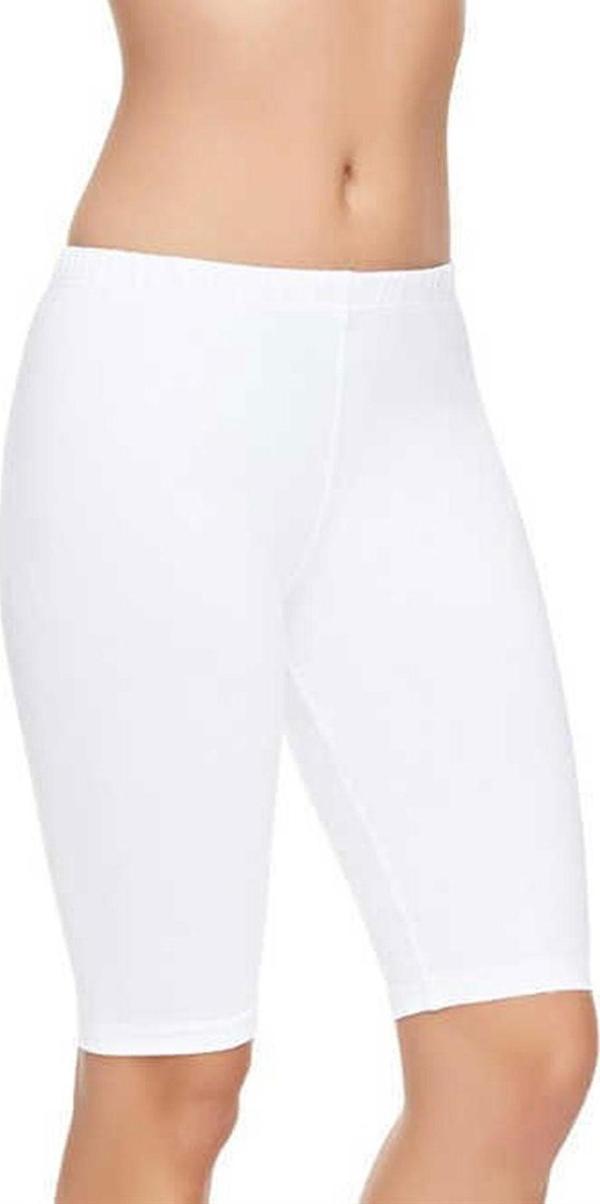 Kadın Diz Üstü Tayt Rahat Yüksek Bel Pamuklu Kısa Tayt - Image 1