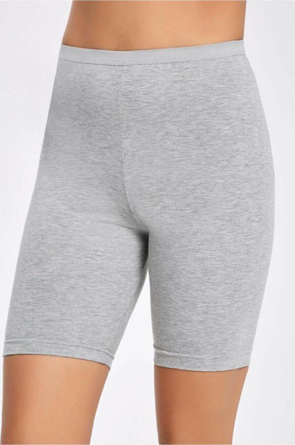 Kadın Diz Üstü Tayt Rahat Yüksek Bel Pamuklu Kısa Tayt - Image 1