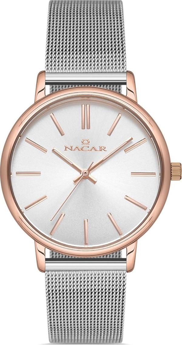Nacar NC31-299186U-ESM Çelik Hasır Band Erkek Kol Saati - Image 1