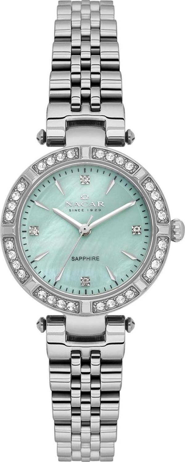 SAFİR CAM GÜMÜŞ KADIN KOL SAATİ NC34-39B690-AUMS - Image 1