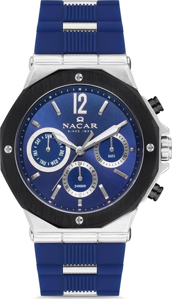 Nacar NC08-29430145-ALS3 Mavi Silikon Erkek Kol Saati - Image 1
