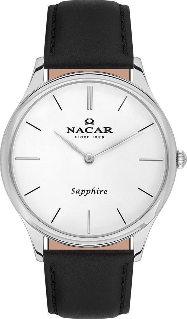 Nacar NC21-297228-AWL1 Siyah Hakiki Deri Erkek Kol Saati - Image 1