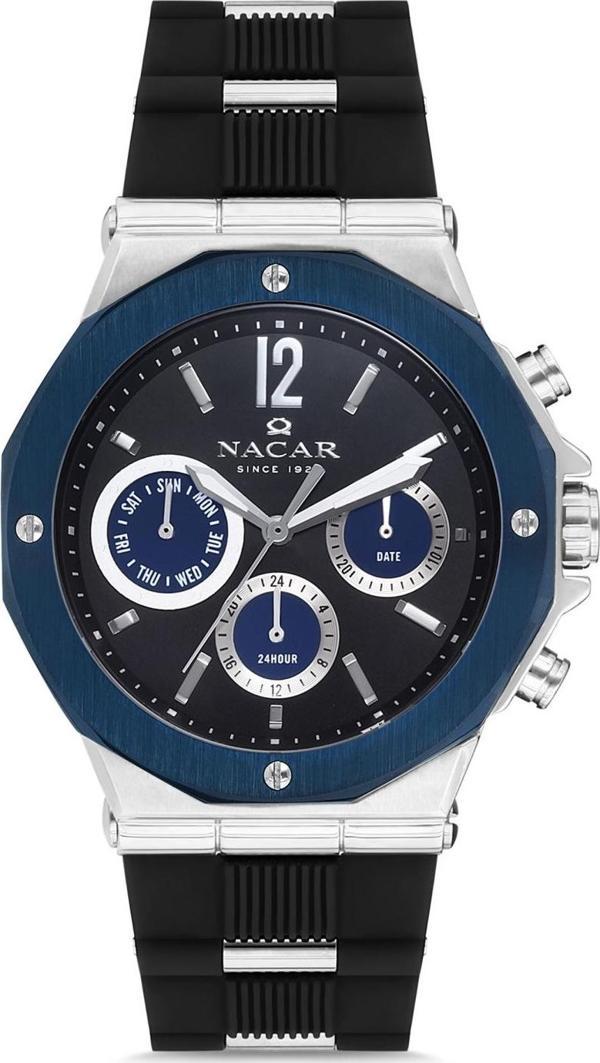 Nacar NC08-39430145-ABS1 Siyah Silikon Kadın Kol Saati - Image 1