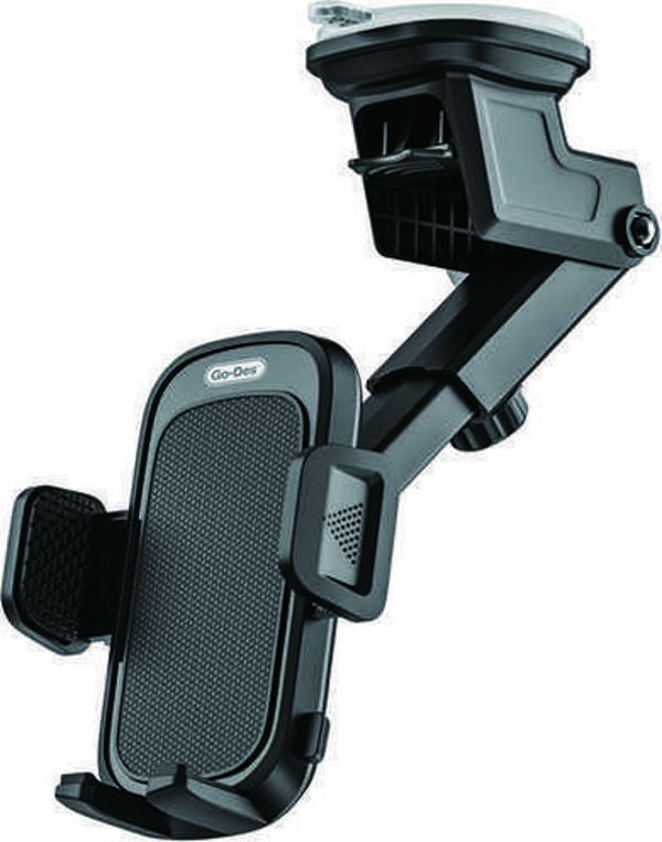 Go-Des GD-HD647 Araç İçi Telefon Tutucu 360 Oynar Başlıklı Vantuzlu Tasarım - Image 1