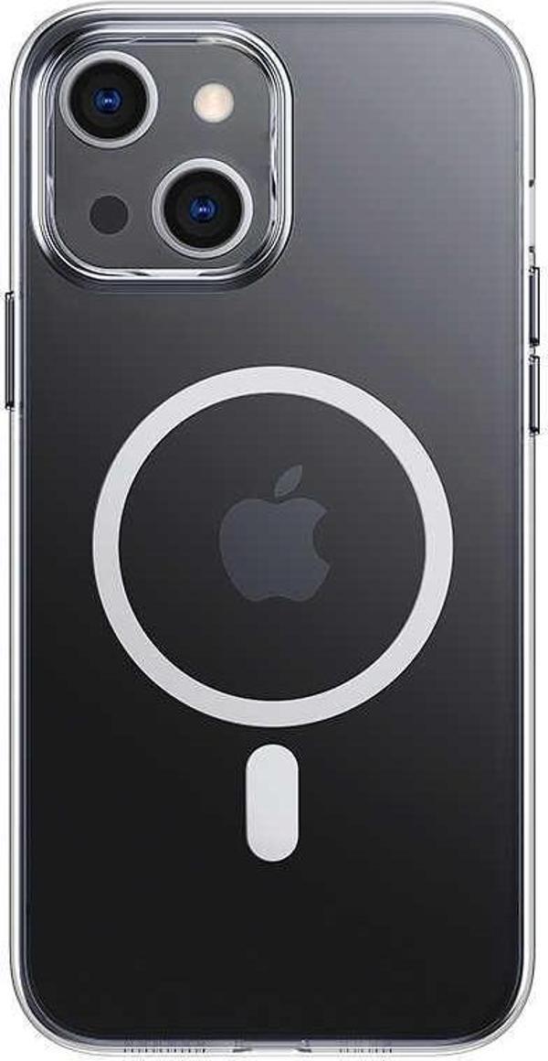 Benks Apple iPhone 13 Kılıf Wireless Magnetik Crystal Series With Magnetic Clear Kapak - Image 1